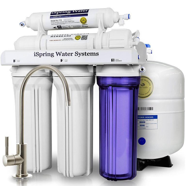 Ispring Rcc7 5 Stage Residential Under Sink Reverse Osmosis Water Filter System Review Clean 7624